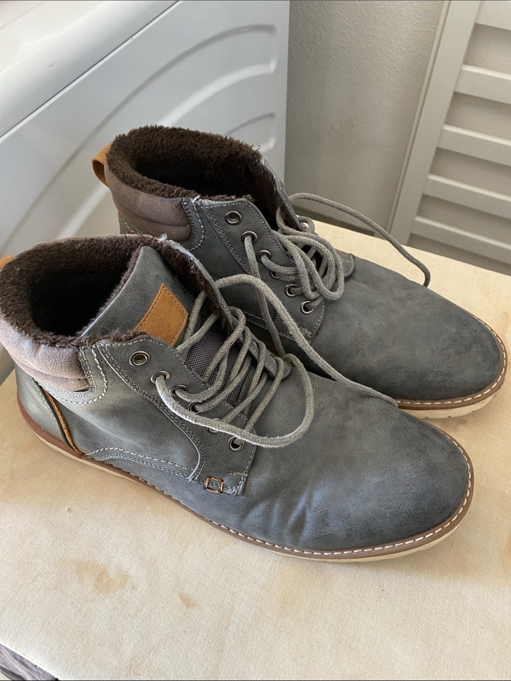Men's Gray Boots